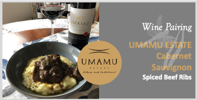 UMAMU Estate Cabernet Sauvignon with Spiced Red Wine Braised Short Ribs