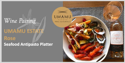 Rosé wine pairing – Yamba prawns & prosciutto seafood platter