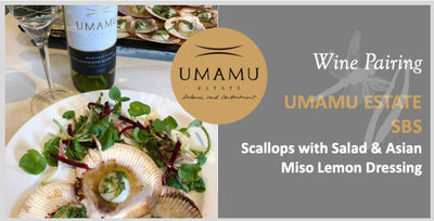 UMAMU Estate SBS with Scallops, Watercress, Fennel & Beetroot Salad With Asian Miso & Lemon Dressing