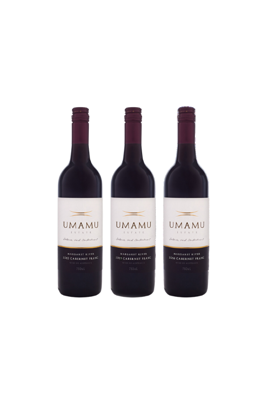 Estate Cabernet Franc vertical tasting: 2016, 2015 & 2012 (3 bottle mix pack)